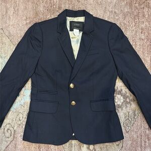 J Crew Navy Schoolboy Blazer Size 0